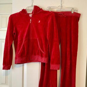 Juicy Couture Girls Velour Track Suit